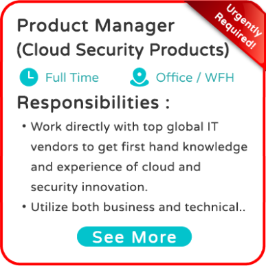 Urgent-Product Manager (Cloud Security Products)